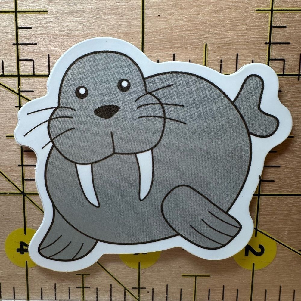 💜13/$13 +Bundle Sticker Sale | Walrus Animal Waterproof Sticker